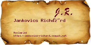Jankovics Richárd névjegykártya